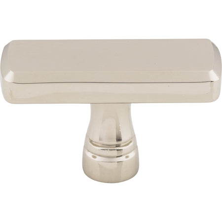 Top Knobs TK851PN: 1-7/8" Kingsbridge T-Bar Cabinet Knob - Polished Nickel