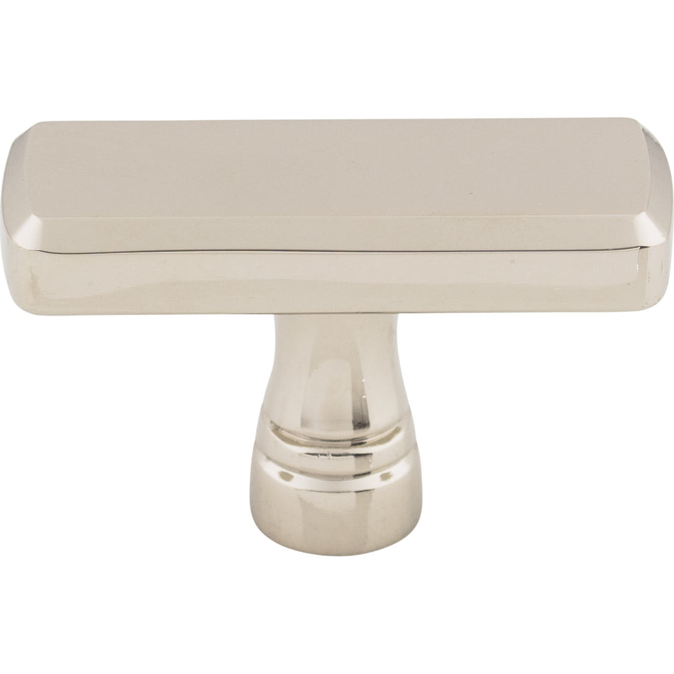 Top Knobs TK851PN: 1-7/8" Kingsbridge T-Bar Cabinet Knob - Polished Nickel