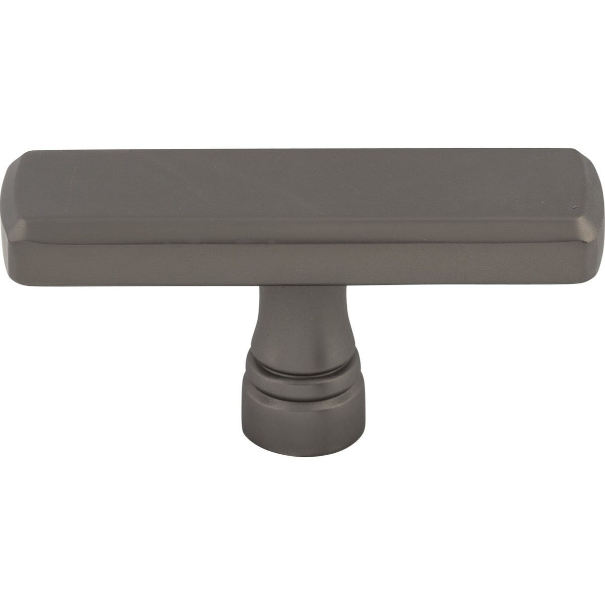Top Knobs TK852AG: 2-3/8" Kingsbridge T-Bar Cabinet Knob - Ash Gray