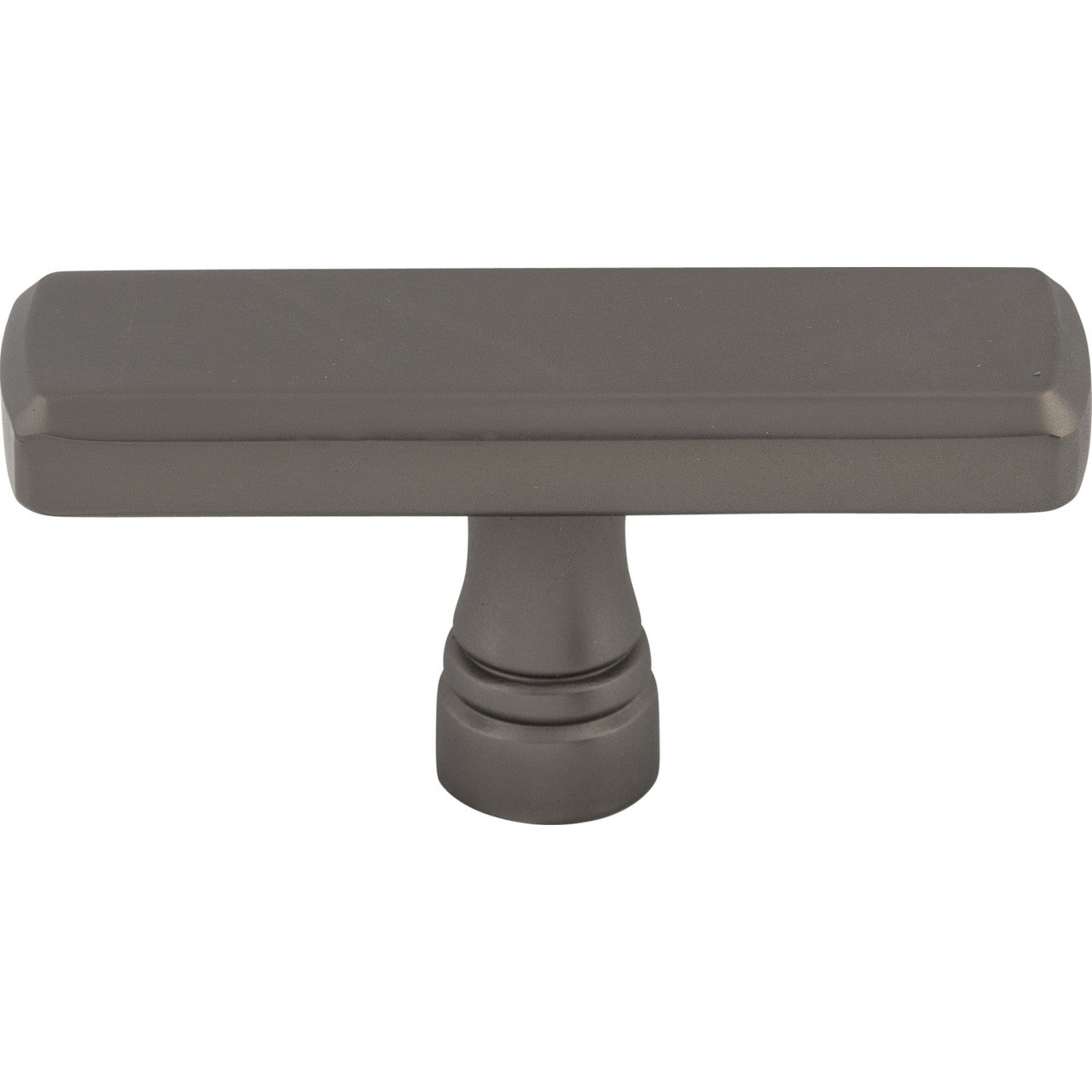 Top Knobs TK852AG: 2-3/8" Kingsbridge T-Bar Cabinet Knob - Ash Gray