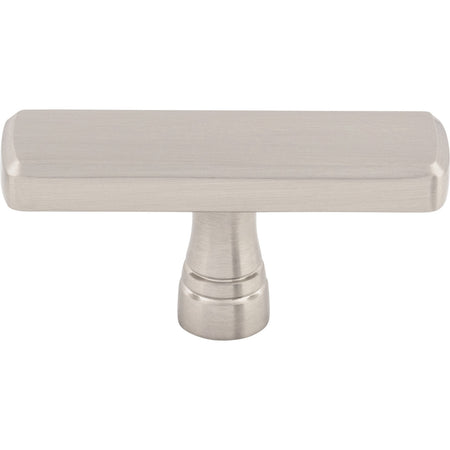 Top Knobs TK852BSN: 2-3/8" Kingsbridge T-Bar Cabinet Knob - Brushed Satin Nickel