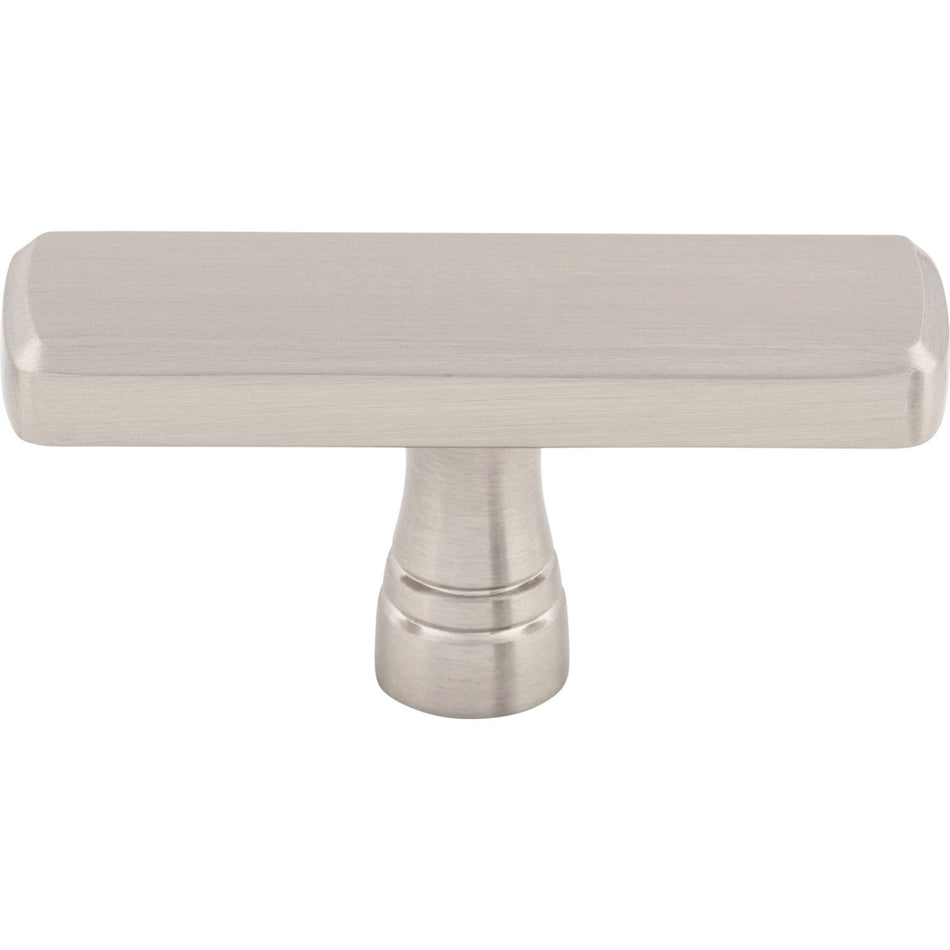 Top Knobs TK852BSN: 2-3/8" Kingsbridge T-Bar Cabinet Knob - Brushed Satin Nickel