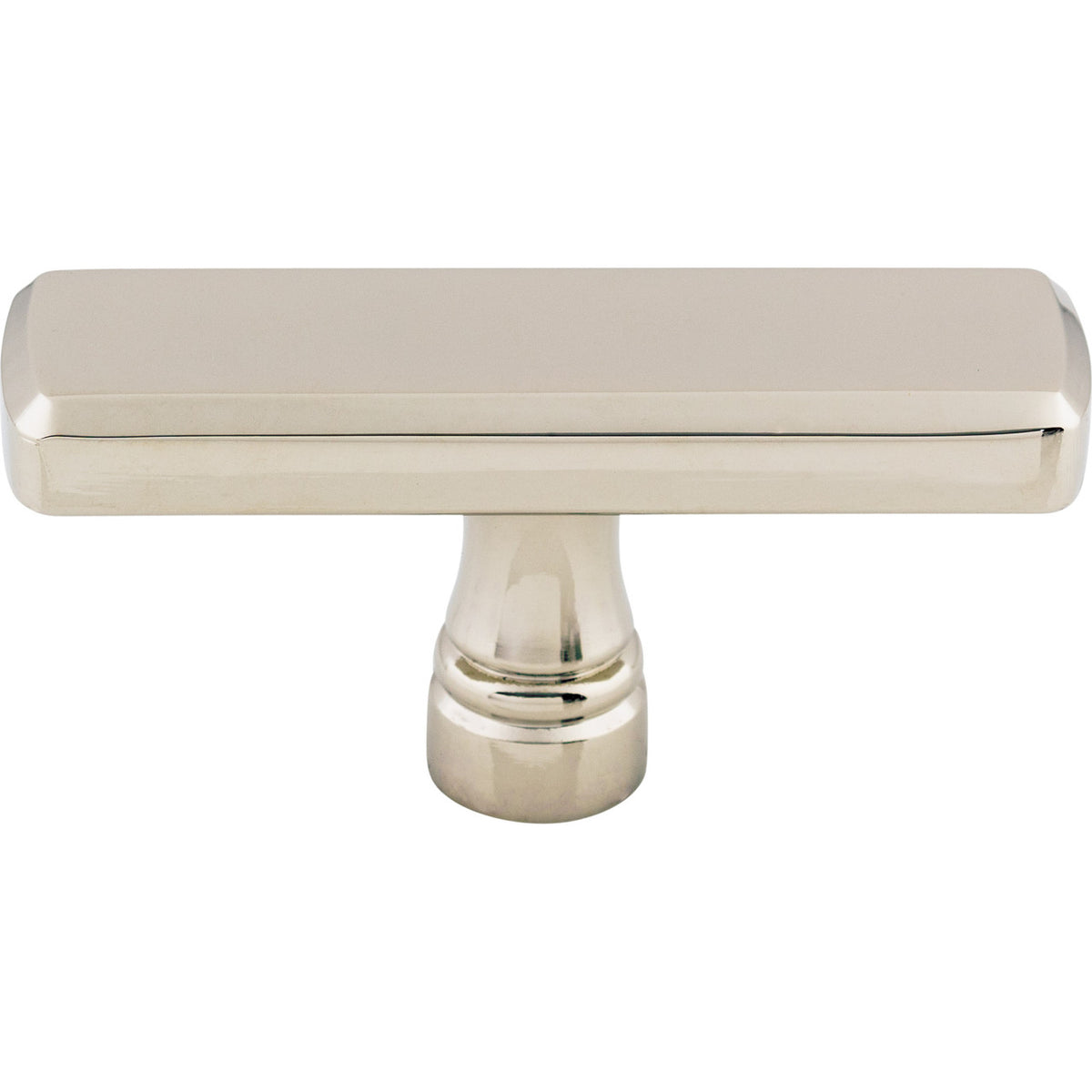 Top Knobs TK852PN: 2-3/8" Kingsbridge T-Bar Cabinet Knob - Polished Nickel