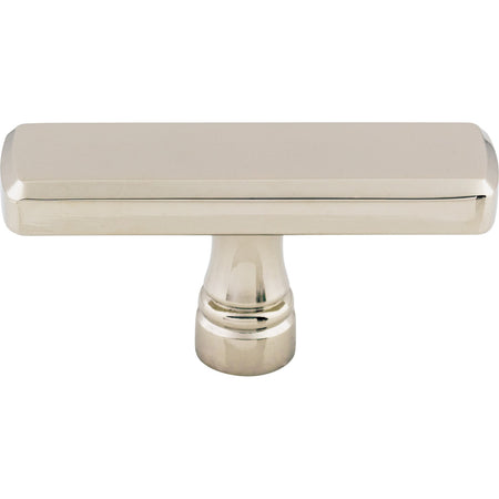 Top Knobs TK852PN: 2-3/8" Kingsbridge T-Bar Cabinet Knob - Polished Nickel