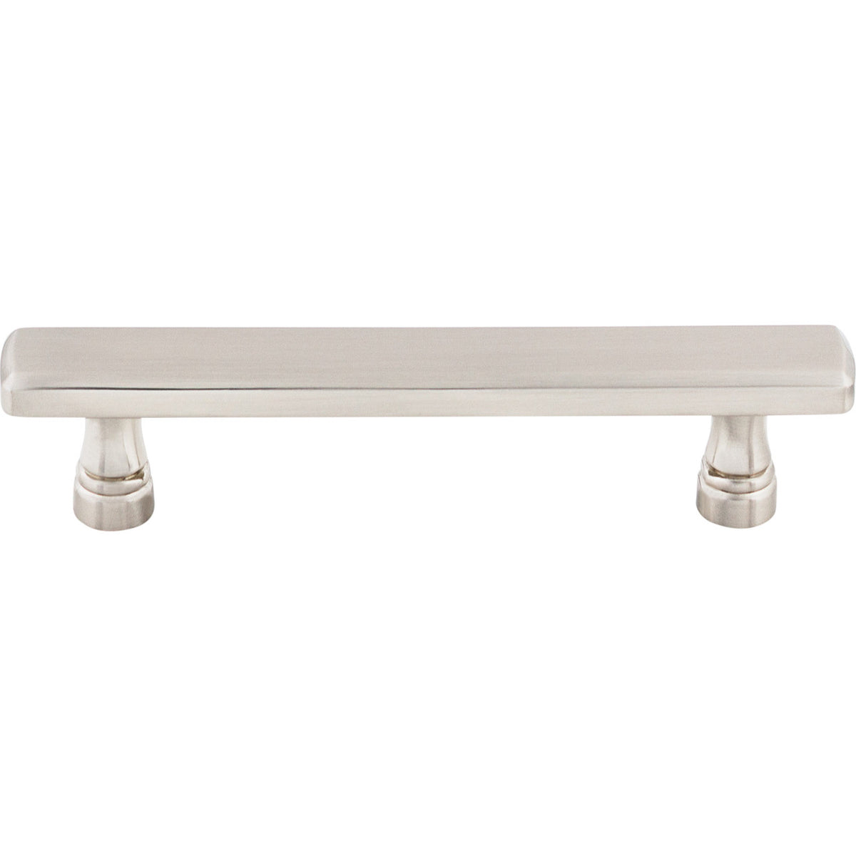 Top Knobs TK853BSN: 3-3/4" cc Kingsbridge Flat Bar Cabinet Pull - Brushed Satin Nickel