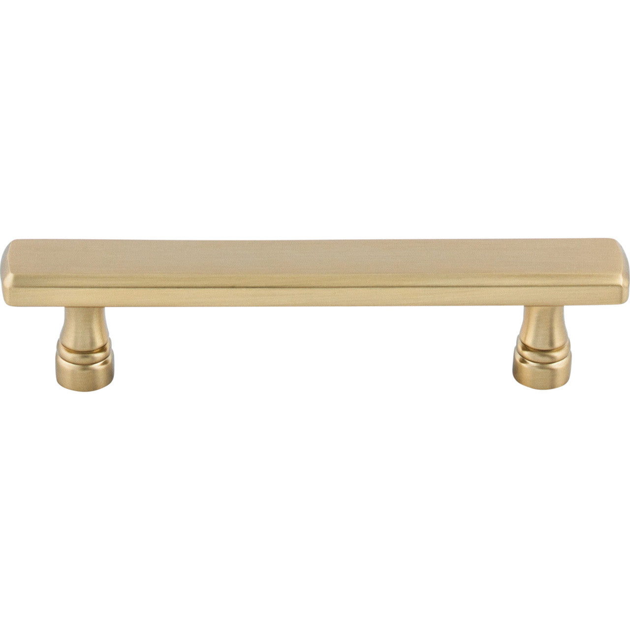 Top Knobs TK853HB: 3-3/4" cc Kingsbridge Flat Bar Cabinet Pull - Honey Bronze