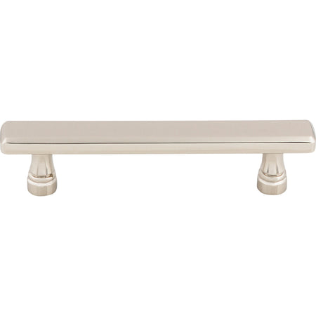 Top Knobs TK853PN: 3-3/4" cc Kingsbridge Flat Bar Cabinet Pull - Polished Nickel