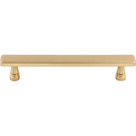 Top Knobs TK854HB: 5-1/16" cc Kingsbridge Flat Bar Cabinet Pull - Honey Bronze