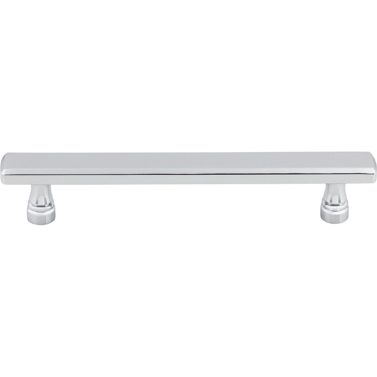 Top Knobs TK854PC: 5-1/16" cc Kingsbridge Flat Bar Cabinet Pull - Polished Chrome