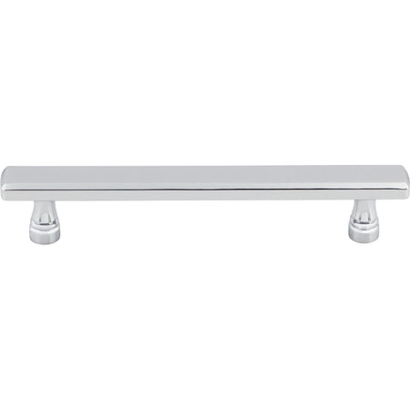 Top Knobs TK854PC: 5-1/16" cc Kingsbridge Flat Bar Cabinet Pull - Polished Chrome