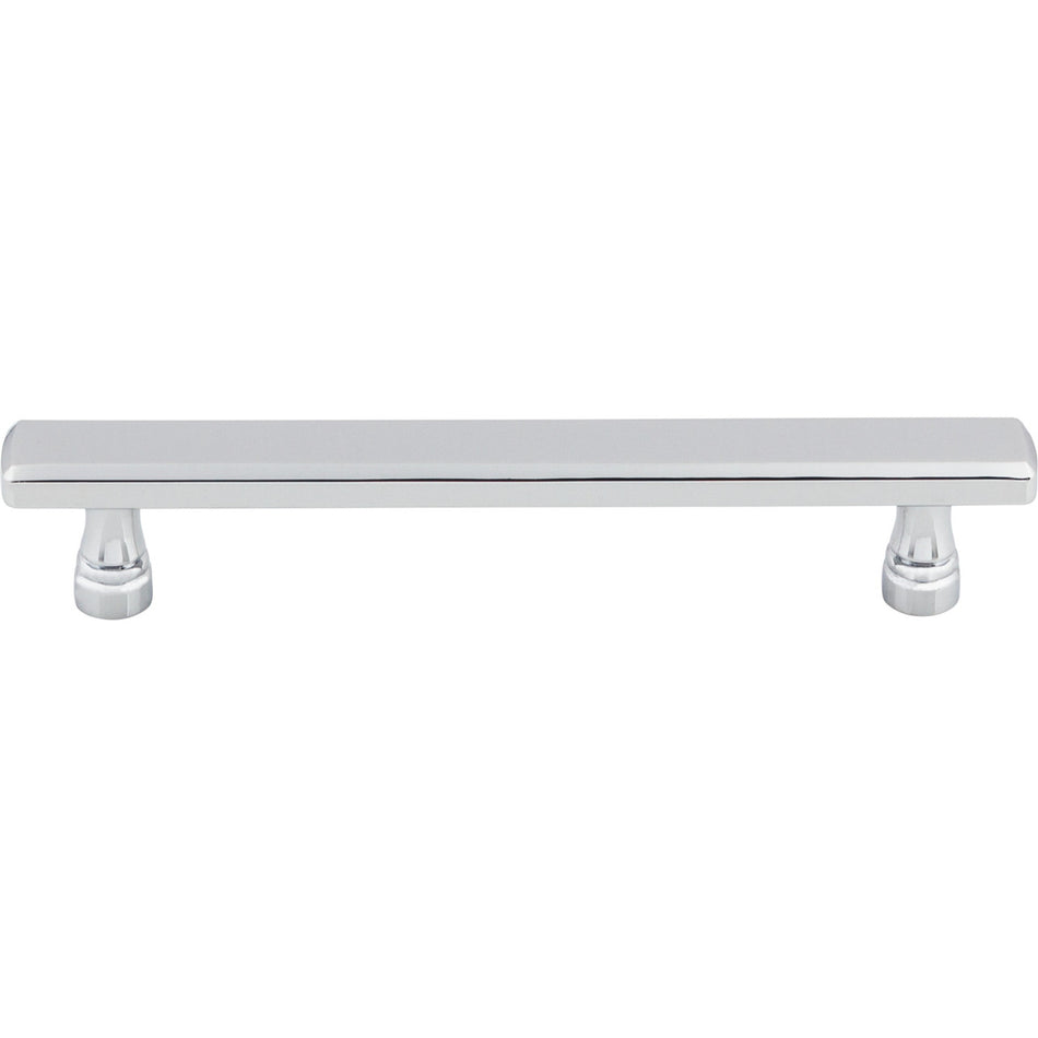 Top Knobs TK854PC: 5-1/16" cc Kingsbridge Flat Bar Cabinet Pull - Polished Chrome