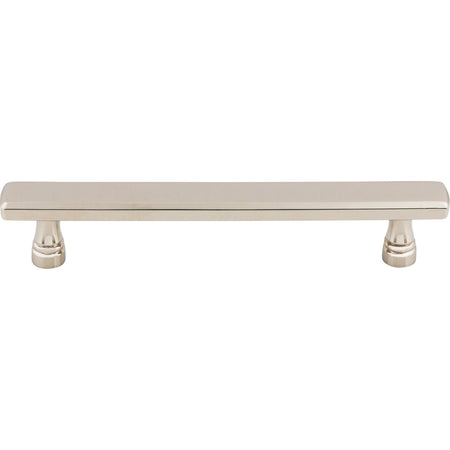 Top Knobs TK854PN: 5-1/16" cc Kingsbridge Flat Bar Cabinet Pull - Polished Nickel