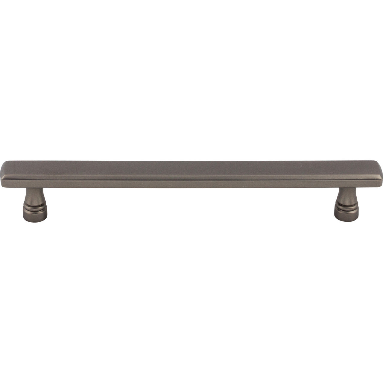 Top Knobs TK855AG: 6-5/16" cc Kingsbridge Flat Bar Cabinet Pull - Ash Gray