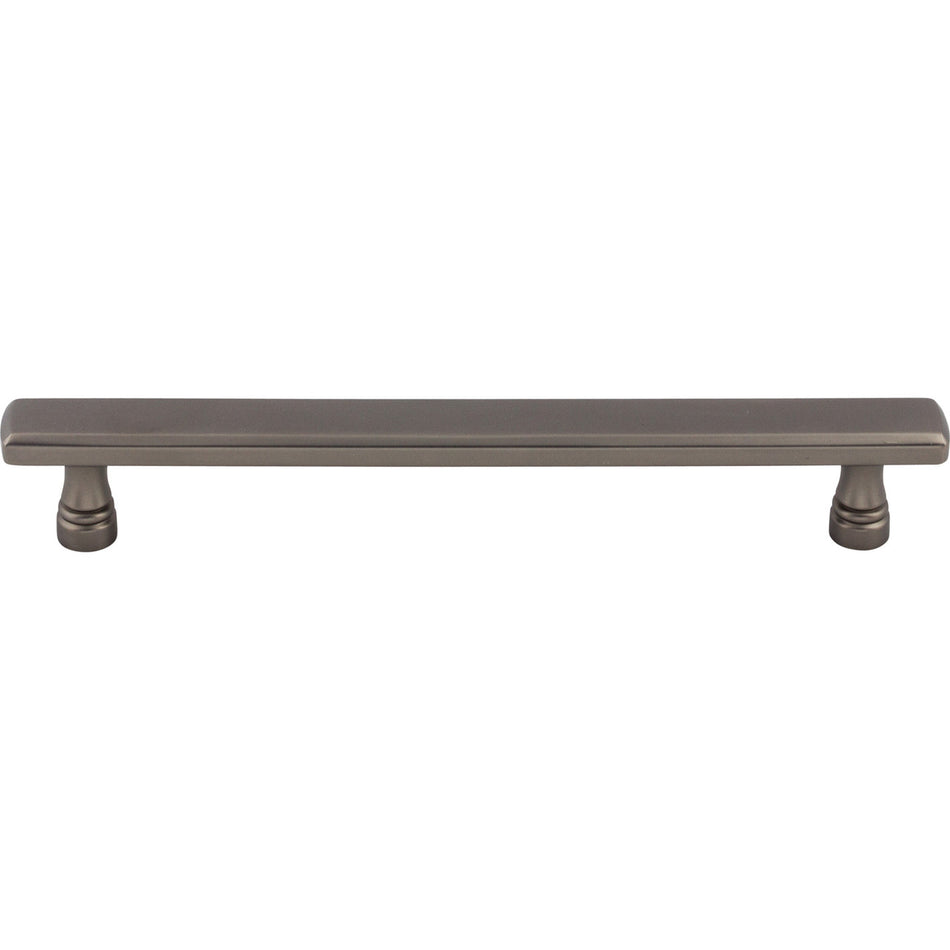 Top Knobs TK855AG: 6-5/16" cc Kingsbridge Flat Bar Cabinet Pull - Ash Gray