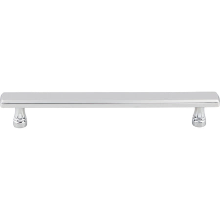 Top Knobs TK855PC: 6-5/16" cc Kingsbridge Flat Bar Cabinet Pull - Polished Chrome