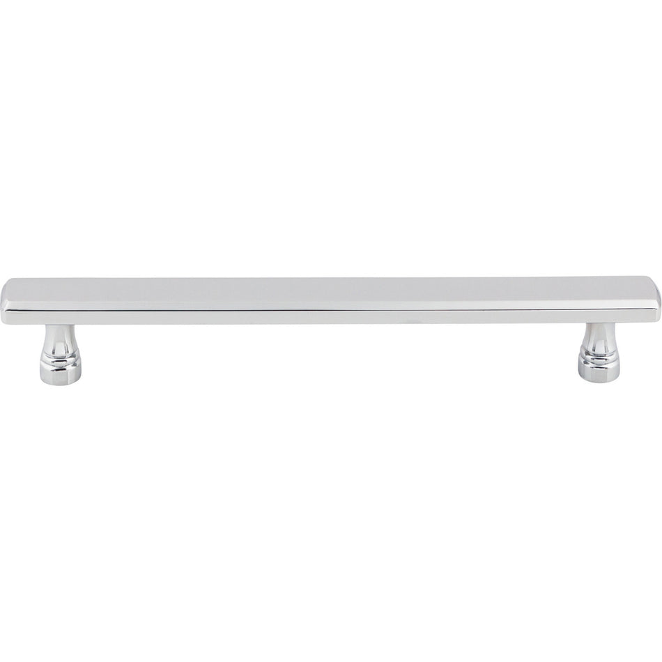 Top Knobs TK855PC: 6-5/16" cc Kingsbridge Flat Bar Cabinet Pull - Polished Chrome