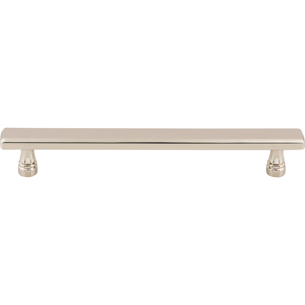 Top Knobs TK855PN: 6-5/16" cc Kingsbridge Flat Bar Cabinet Pull - Polished Nickel