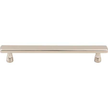 Top Knobs TK855PN: 6-5/16" cc Kingsbridge Flat Bar Cabinet Pull - Polished Nickel