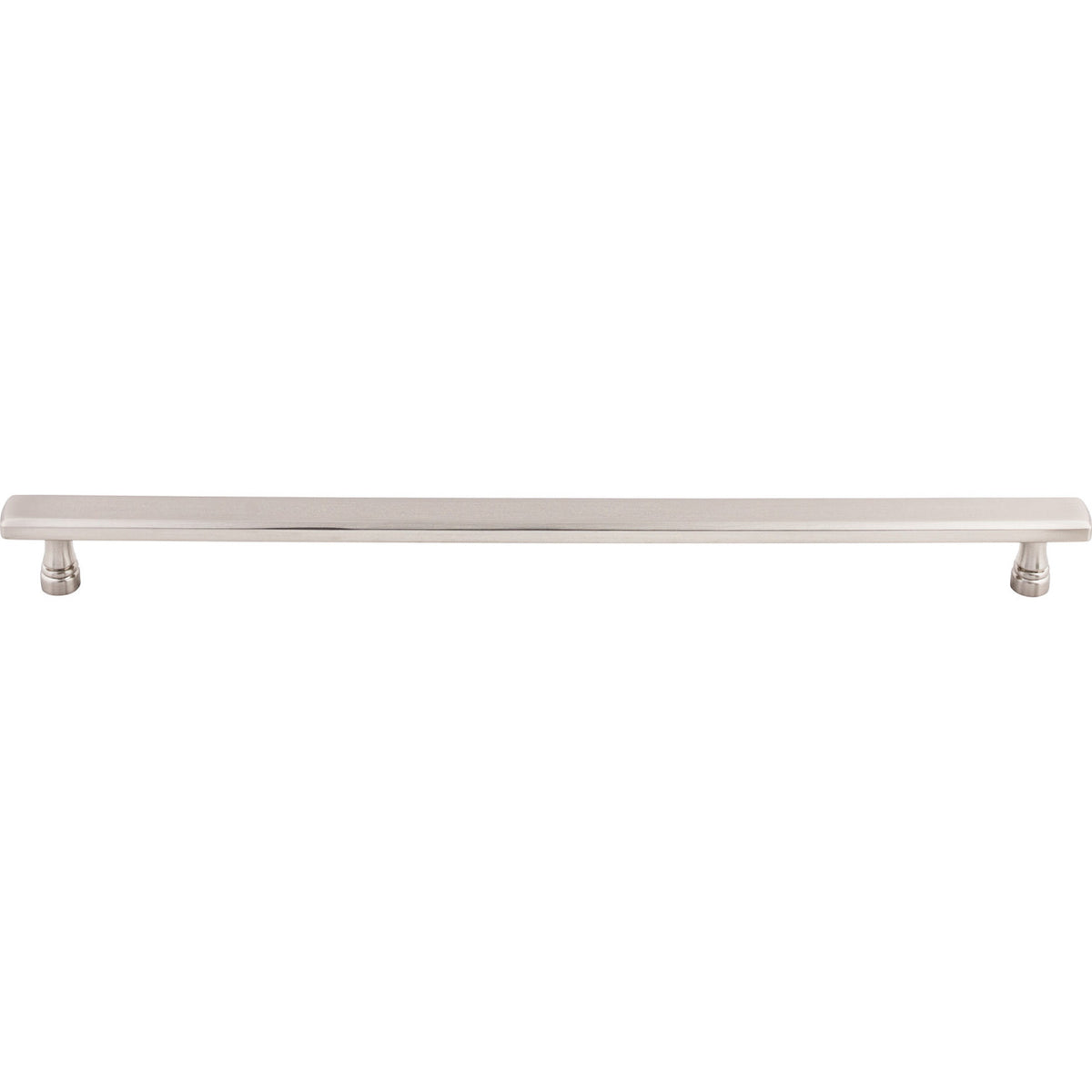 Top Knobs TK857BSN: 12" cc Kingsbridge Flat Bar Cabinet Pull - Brushed Satin Nickel