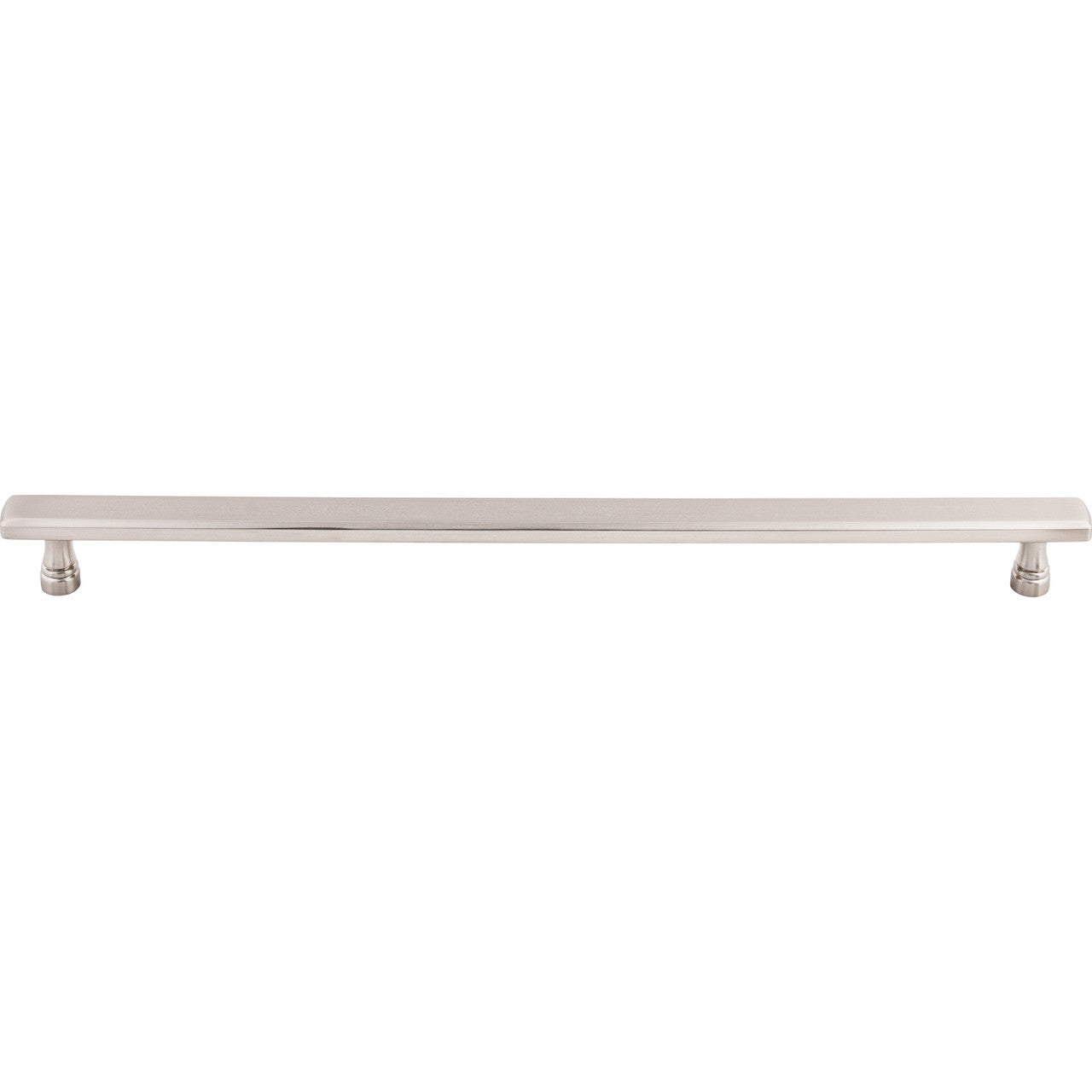 Top Knobs TK857BSN: 12" cc Kingsbridge Flat Bar Cabinet Pull - Brushed Satin Nickel