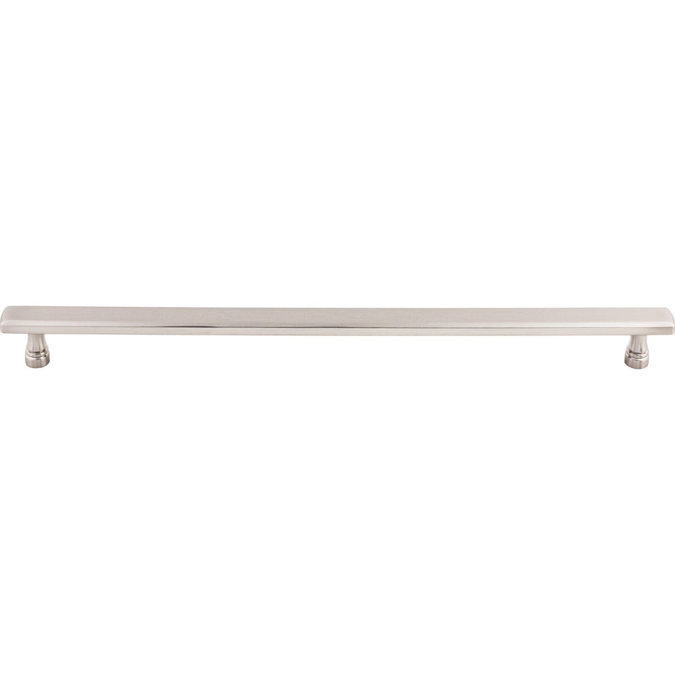 Top Knobs TK857BSN: 12" cc Kingsbridge Flat Bar Cabinet Pull - Brushed Satin Nickel
