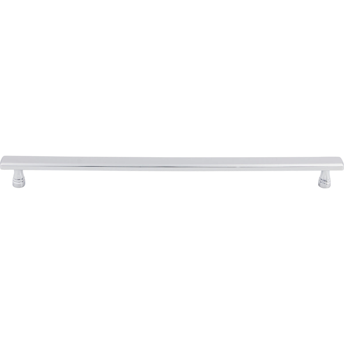 Top Knobs TK857PC: 12" cc Kingsbridge Flat Bar Cabinet Pull - Polished Chrome