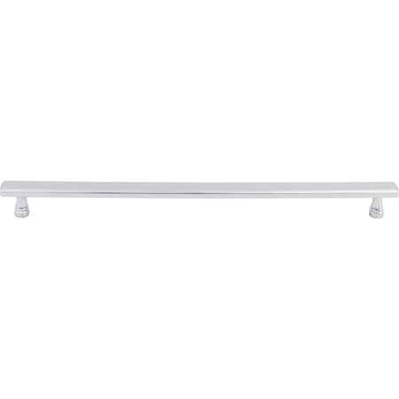 Top Knobs TK857PC: 12" cc Kingsbridge Flat Bar Cabinet Pull - Polished Chrome