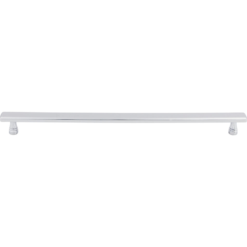 Top Knobs TK857PC: 12" cc Kingsbridge Flat Bar Cabinet Pull - Polished Chrome