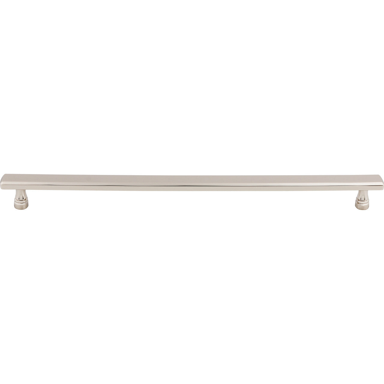 Top Knobs TK857PN: 12" cc Kingsbridge Flat Bar Cabinet Pull - Polished Nickel