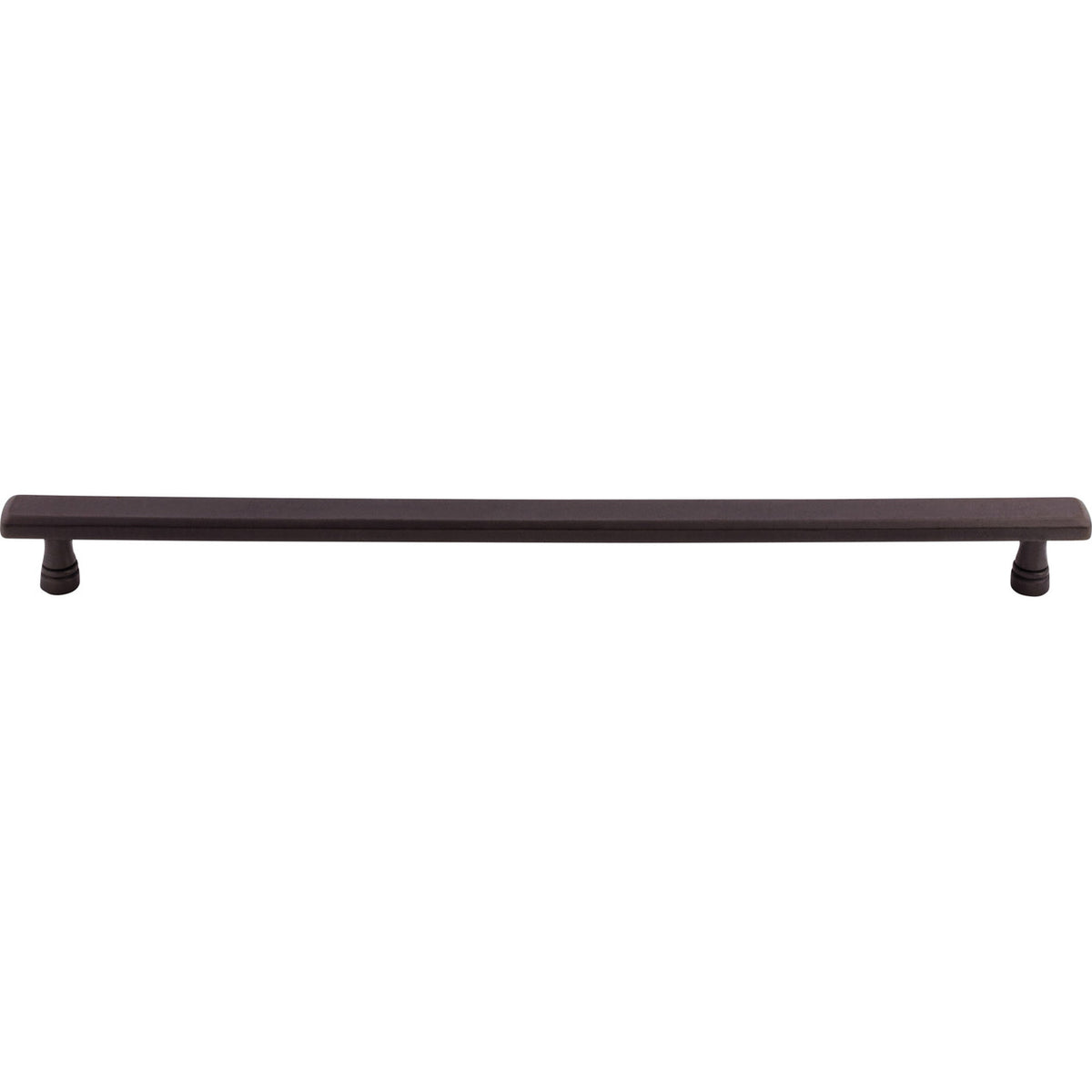 Top Knobs TK857SAB: 12" cc Kingsbridge Flat Bar Cabinet Pull - Sable