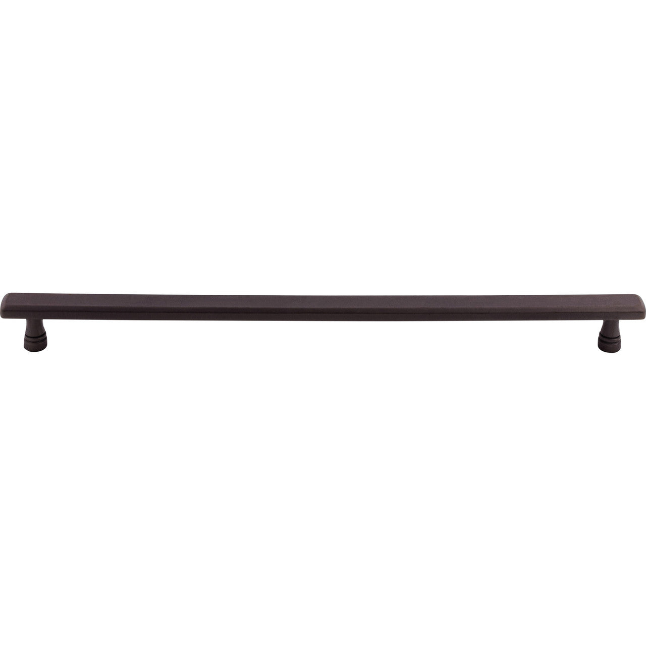 Top Knobs TK857SAB: 12" cc Kingsbridge Flat Bar Cabinet Pull - Sable