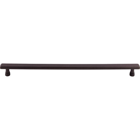 Top Knobs TK857SAB: 12" cc Kingsbridge Flat Bar Cabinet Pull - Sable