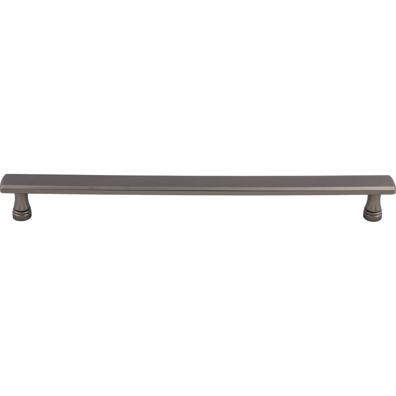 Top Knobs TK858AG: 12" cc Kingsbridge Flat Bar Appliance Pull - Ash Gray