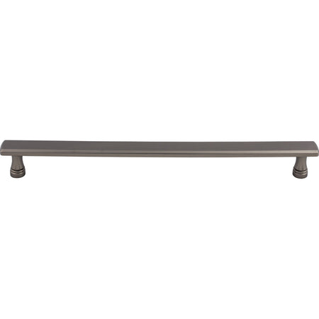 Top Knobs TK858AG: 12" cc Kingsbridge Flat Bar Appliance Pull - Ash Gray