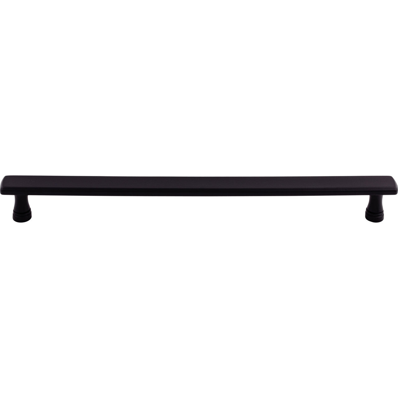 Top Knobs TK858BLK: 12" cc Kingsbridge Flat Bar Appliance Pull - Flat Black