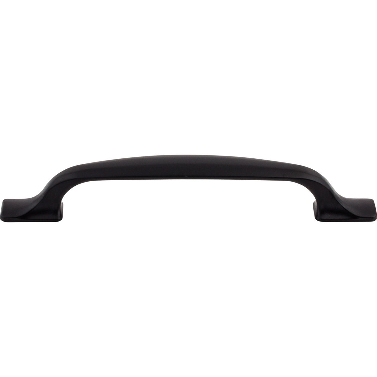 Top Knobs TK864BLK: 5-1/16" cc Torbay D-Handle Cabinet Pull - Flat Black