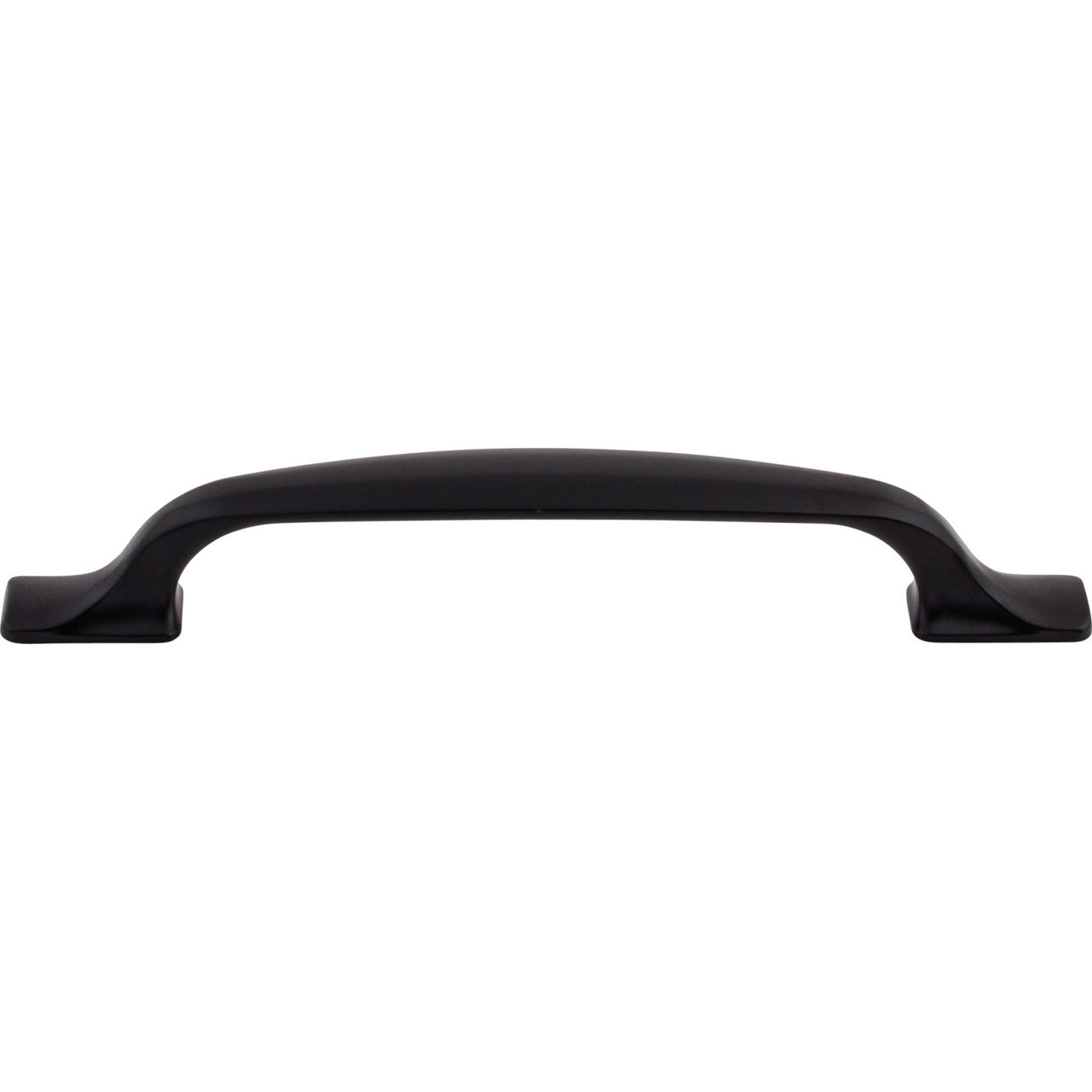 Top Knobs TK864BLK: 5-1/16" cc Torbay D-Handle Cabinet Pull - Flat Black