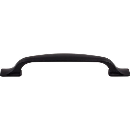Top Knobs TK864BLK: 5-1/16" cc Torbay D-Handle Cabinet Pull - Flat Black