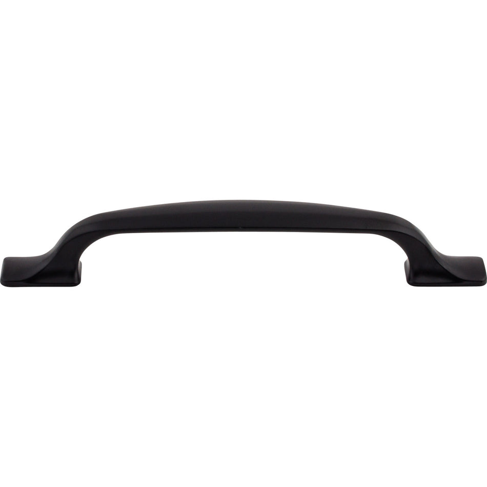 Top Knobs TK864BLK: 5-1/16" cc Torbay D-Handle Cabinet Pull - Flat Black