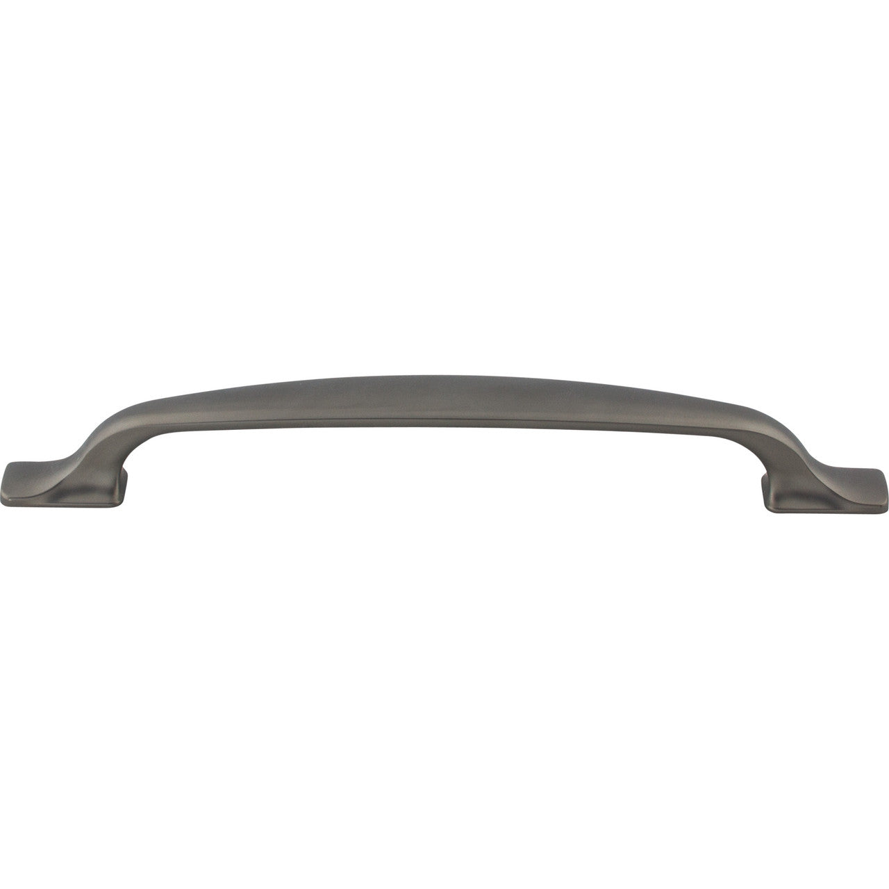 Top Knobs TK865AG: 6-5/16" cc Torbay D-Handle Cabinet Pull - Ash Gray