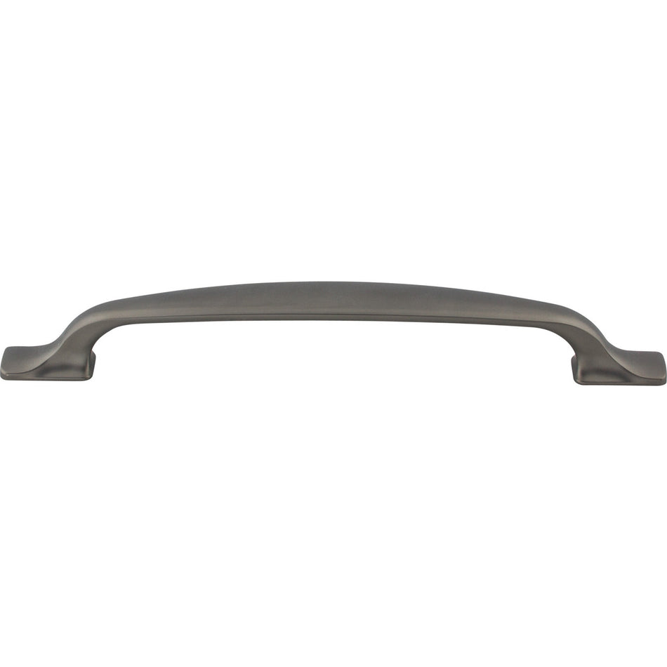 Top Knobs TK865AG: 6-5/16" cc Torbay D-Handle Cabinet Pull - Ash Gray