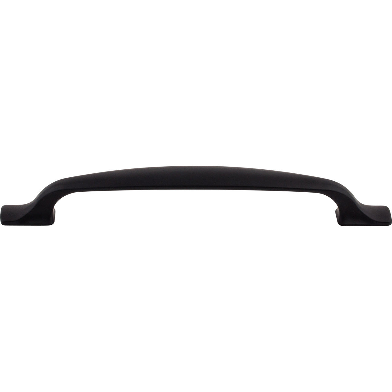 Top Knobs TK865BLK: 6-5/16" cc Torbay D-Handle Cabinet Pull - Flat Black
