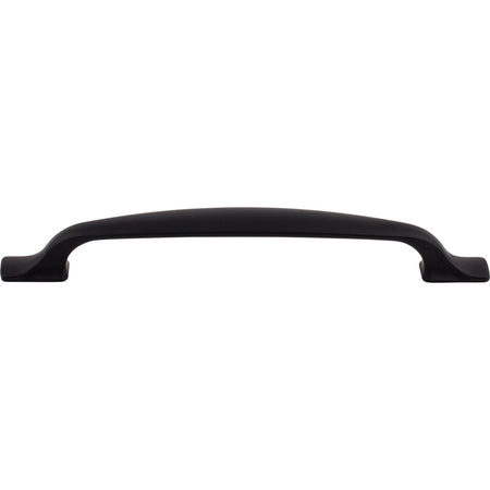 Top Knobs TK865BLK: 6-5/16" cc Torbay D-Handle Cabinet Pull - Flat Black
