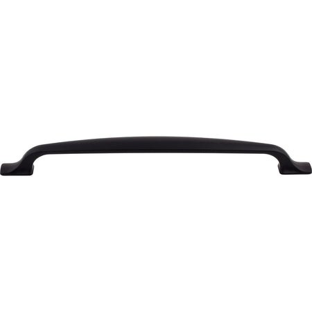 Top Knobs TK867BLK: 8-13/16" cc Torbay D-Handle Cabinet Pull - Flat Black