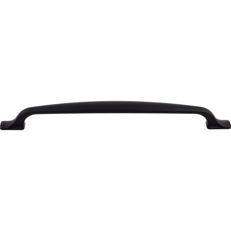 Top Knobs TK867BLK: 8-13/16" cc Torbay D-Handle Cabinet Pull - Flat Black
