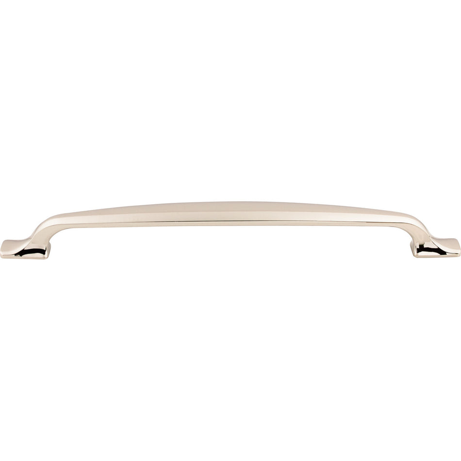 Top Knobs TK867PN: 8-13/16" cc Torbay D-Handle Cabinet Pull - Polished Nickel