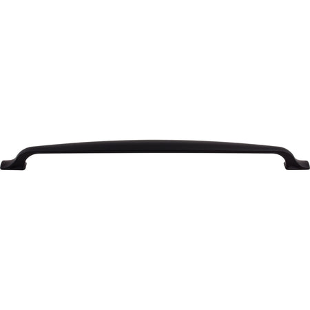 Top Knobs TK868BLK: 12" cc Torbay D-Handle Cabinet Pull - Flat Black