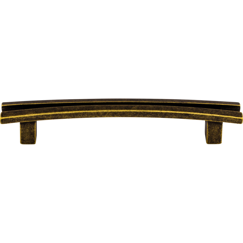 Top Knobs TK86GBZ: 5" cc Sanctuary Flared Bar Cabinet Pull - German Bronze