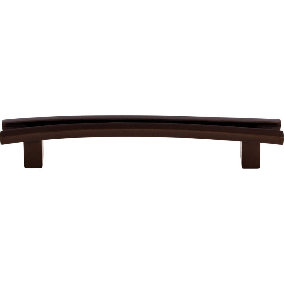 Top Knobs TK86ORB: 5" cc Sanctuary Flared Bar Cabinet Pull - Oil Rubbed Bronze