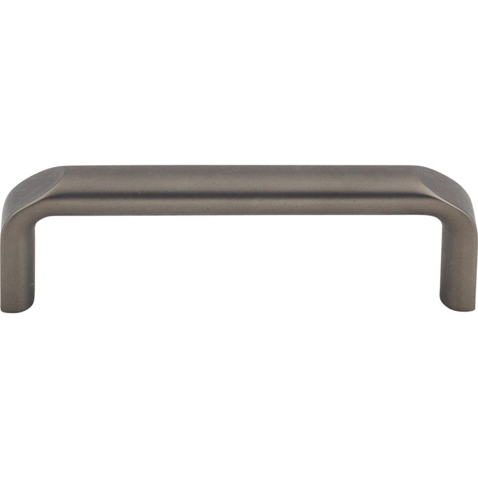 Top Knobs TK872AG: 3-3/4" cc Exeter Round Bar Cabinet Pull - Ash Gray